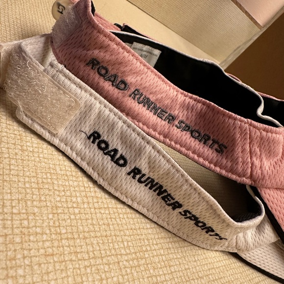Pink and White Running Visor Set - Picture 7 of 9